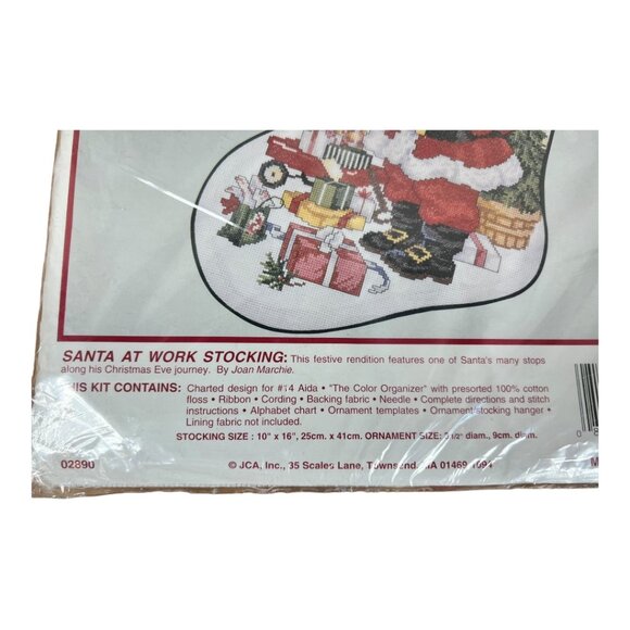 Needle Treasures Santa Stocking‎ Cross Stitch Kit - Picture 4 of 4